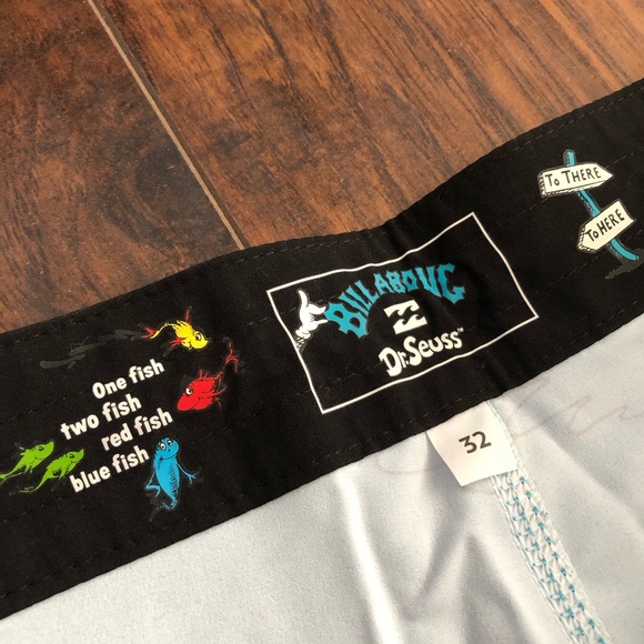 Billabong Dr Seuss OneFish TwoFish Boardshort Aqua - Picture 11 of 16